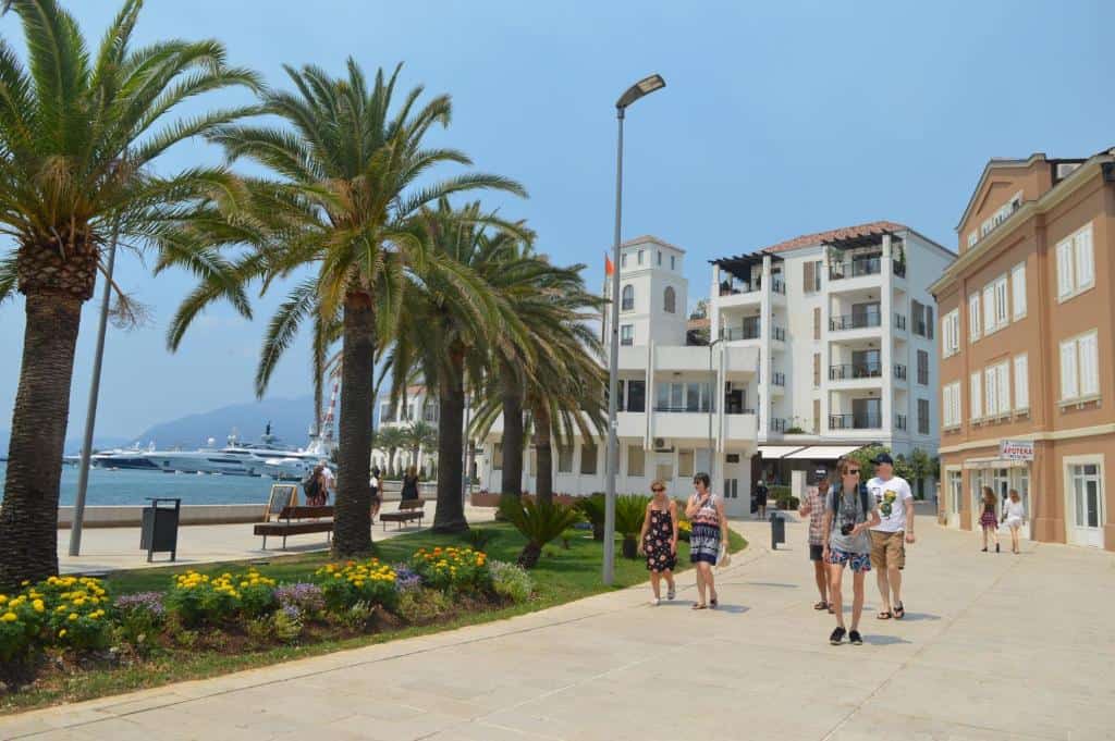 waterfront promenade tivat kotor montenegro