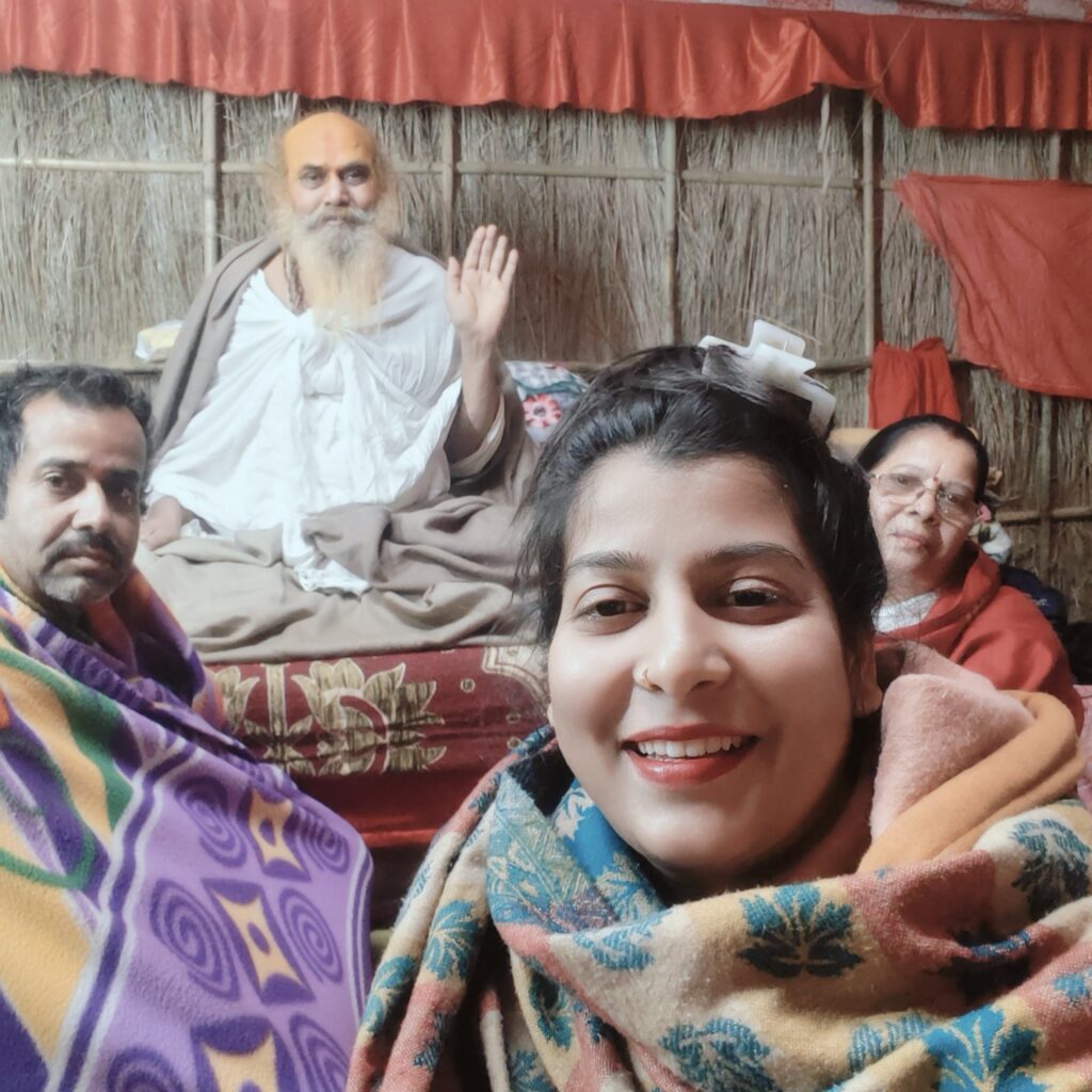 A rare selfie with my parents mahakumbh 2025