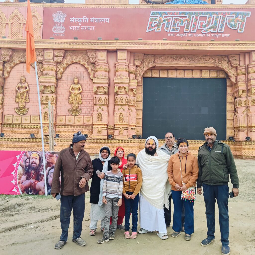 Fellow devotees I'm with at the Mahakumbh 2025