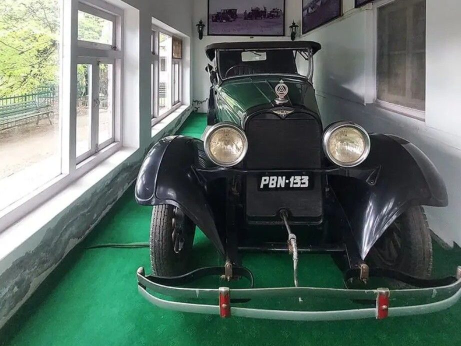 You can also see his original car displayed in Nicholas Roerich Art Museum