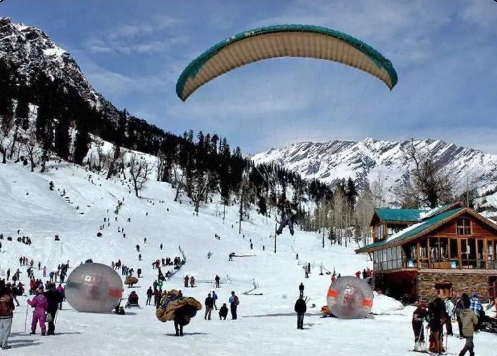 Solang Valley is a scenic valley located in Himachal Pradesh, India, about 14 km from the town of Manali