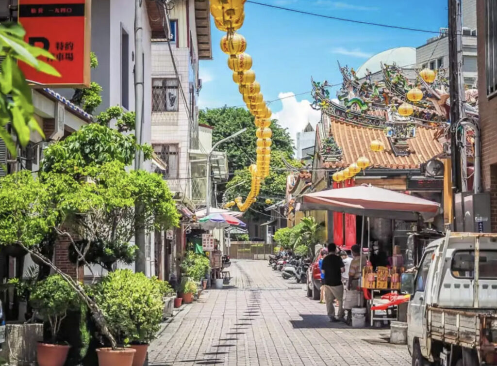 Radiant street in Taiwan