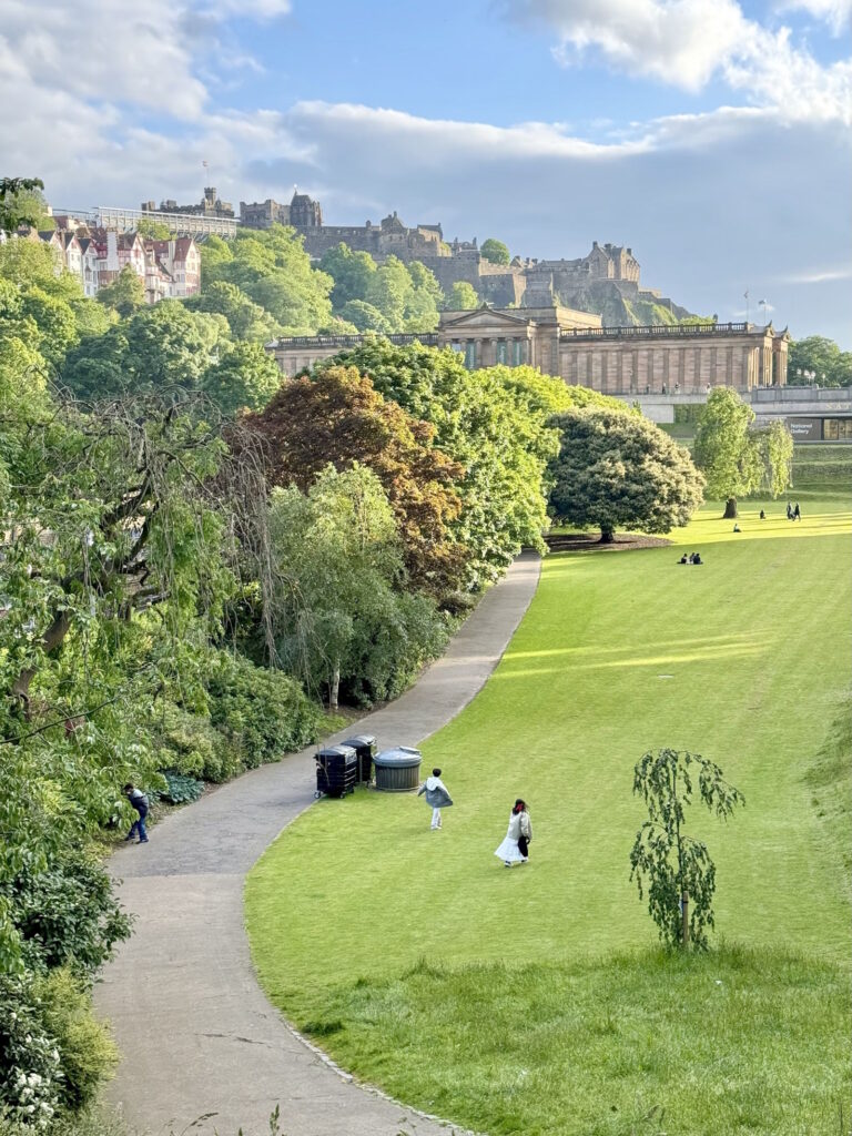 Princes Street Gardens in Edinburgh