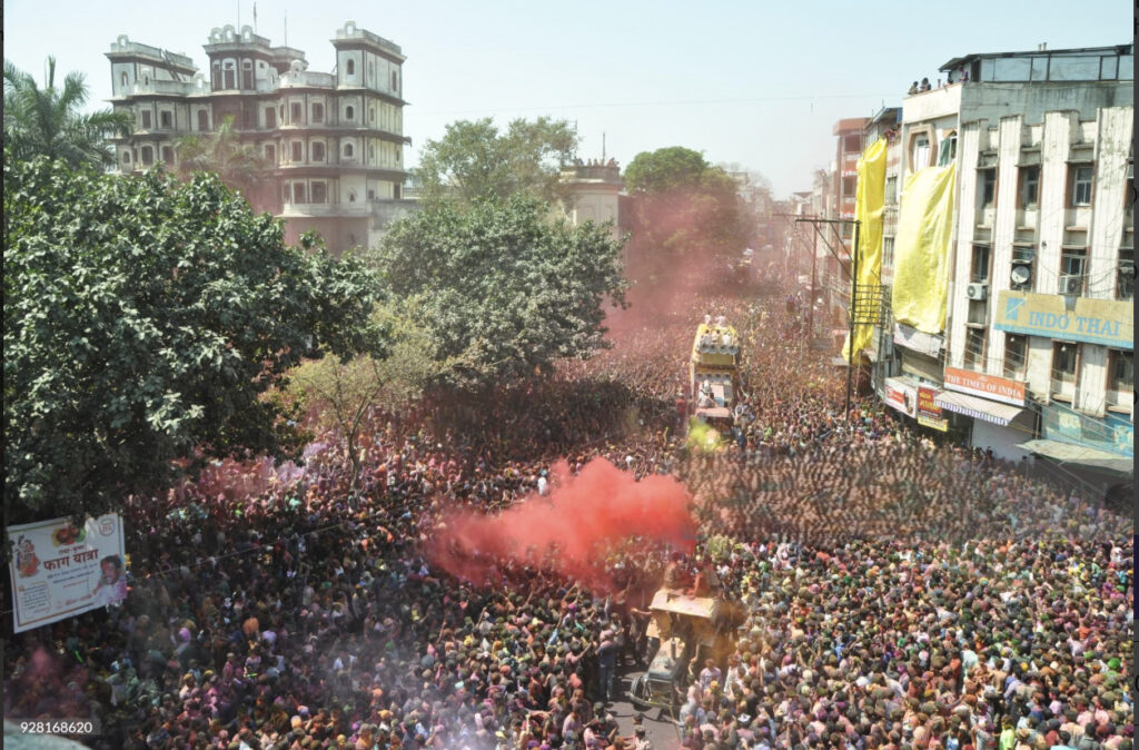 Rangpanchami procession at Rajwada.